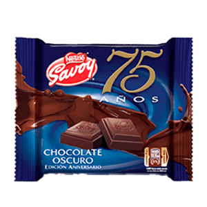 SAVOY 75 ANIVERSARIO CHOCOLATE OSCURO 100 GR