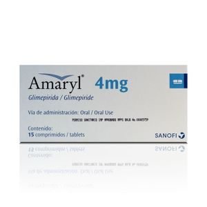 AMARYL  4 MG X15 COMPRIMIDOS