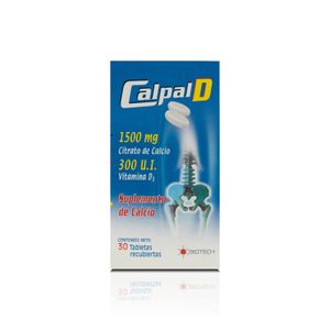 CALPAL D 1500 MG / 300 UI X30 TABLETAS