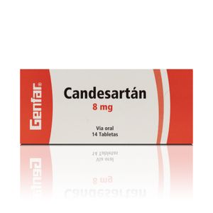 GENFFAR CANDESARTAN  8 MG X14 TABLETAS