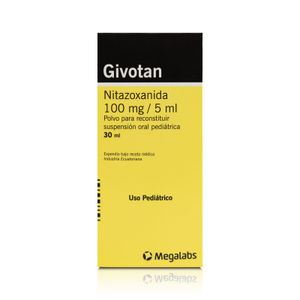 GIVOTAN PEDIATRICO 100 MG/5ML X30 ML POLVO PARA SUSPENSION