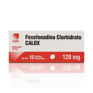 FEXOFENADINA CA  120 MG X10 TABLETAS.