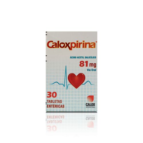 CALOXPIRINA 81 MG X30 TABLETAS
