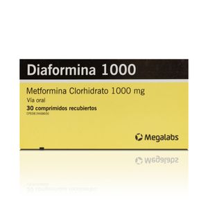 DIAFORMINA  1000 MG X30 COMPRIMIDOS.