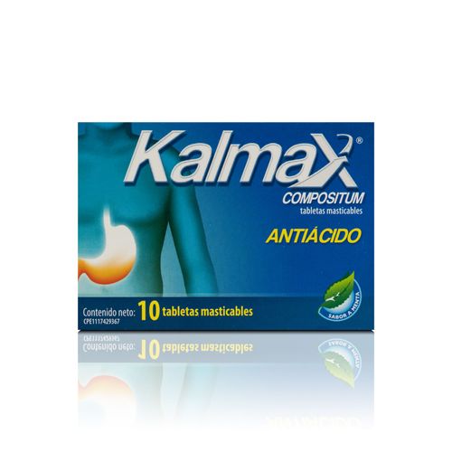 KALMAX COMPTO.TAB MASTICABLES MENTA X10