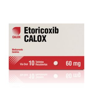 ETORICOXIB CA  60 MG X10 TABLETAS RECUBIERTAS