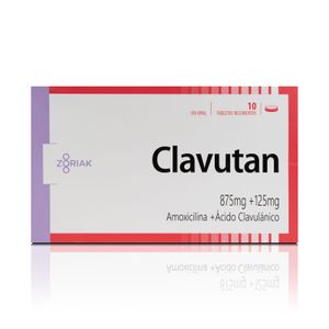 CLAVUTAN 875 MG /125 MG X 10 TABLETAS