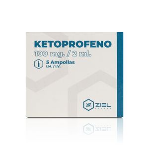 ZIEL KETOPROFENO 100 MG /2 ML IM/IV X5 AMPOLLAS