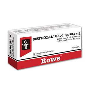 NEFROTAL H LOSARTAN POTASICO + HIDROCLOROTIAZIDA 100/12,5MG X 30 TABLETAS