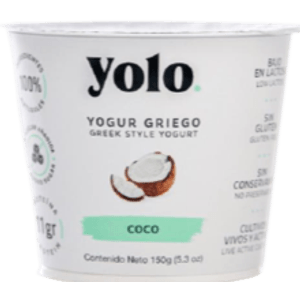 YOLO YOGURT GRIEGO SABOR A COCO 150  ML