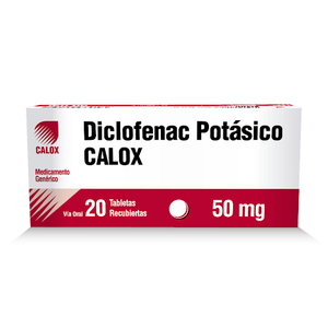 CALOX DICLOFENAC POTASICO 50 MG X20 TABLETAS