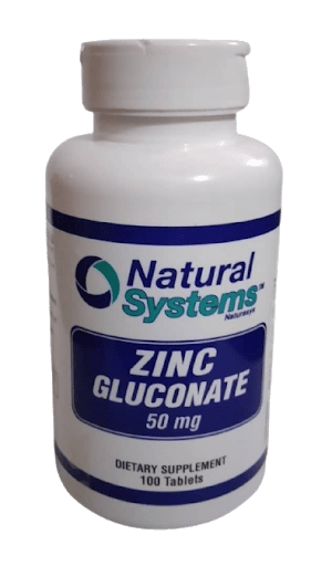 NATURAL SYSTEMS ZINC GLUCONATE 50 MG X100 TABLETAS