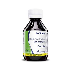 LA SANTÉ DESLORATADINA  PEDIATRICO 2.5 MG / 5 ML X60 ML JARABE