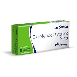 LA SANTÉ DICLOFENAC POTASICO 50 MG X10 TABLETAS