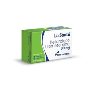 PHARMA KETOROLACO TROMETAMINA SUBLINGUAL 30 MG X4 TABLETAS