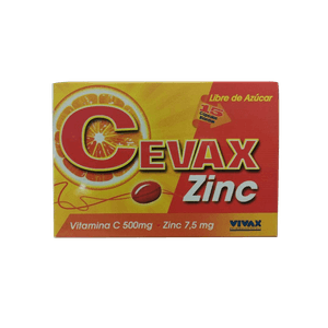 VIVAX CEVAX ZINC 500 MG / 7.5 MG X15 CAPSULAS BLANDAS