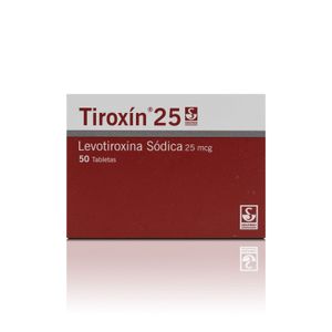 TIROXIN 25 MCG X50 TABLETAS