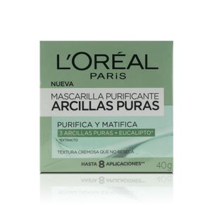 LOREAL MASCARILLA PURIFICANTE ARCILLAS PURA 40 GR