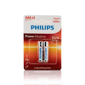 PHILIPS POWER ALCALINA PILAS AAA X2