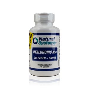 NATURAL SYSTEMS ACIDO HIALURONICO + COLAGENO + BIOTINA X60 CAPSULAS