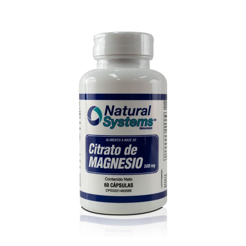 Natural Systems Citrato De Magnesio 500 Mg X60 Capsulas 7103