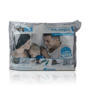 SANITY BED FORRO ANTI ALERGICO PROTECCION  ANTIACAROS TAMAÑO QUEEN