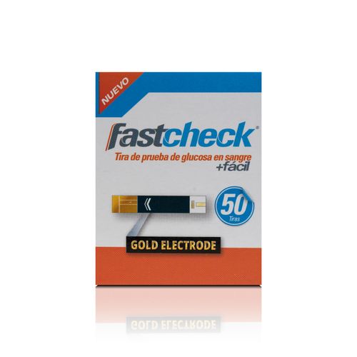 FASTCHECK TIRAS  GOLD ELECTRODE X 50