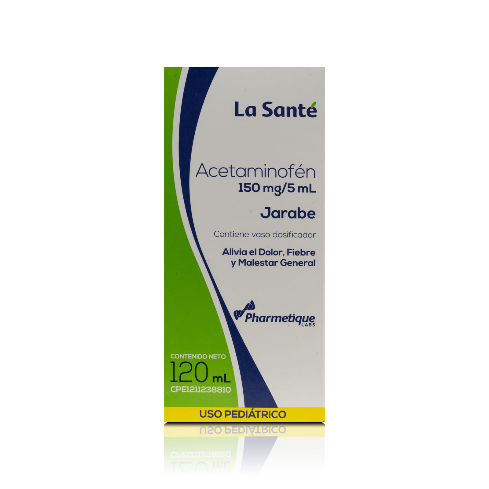 LA SANTÉ ACETAMINOFEN PEDIATRICO 150 MG / 5 ML 120 ML JARABE