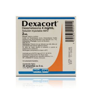 DEXACORT DEXAMET   4 MG/ ML 2 ML X1 AMPOLLA