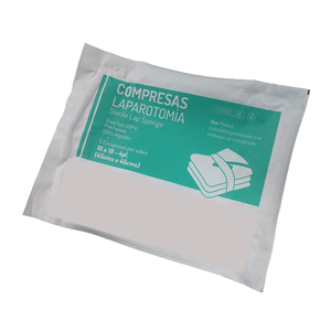 GALAXIA MEDICA COMPRESA LAPARATOMIA   ESTERIL 18X18 PAQUETE POR 5 UNIDADES