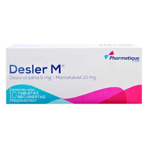 PHARMETIQUE DESLER M 5 MG 10 MG X10 TABLETAS RECUBIERTAS