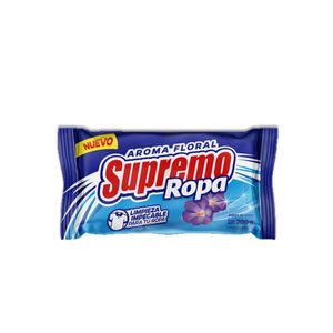 SUPREMO JABON ROPA FLORAL BARRA 200 GR