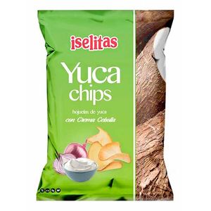 ISELITAS YUCA CHIPS CREMA DE CEBOLLA 180 GR
