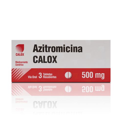 AZITROMICINA CALOX 500MGX3 TABLETAS