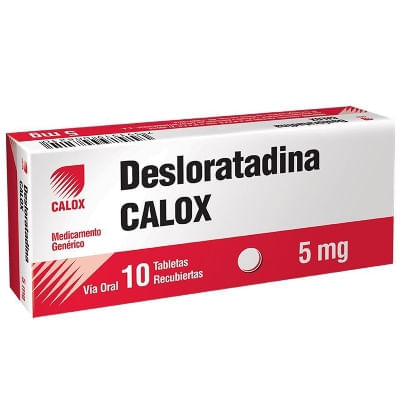 DESLORATADINA CALOX 5MG X10 TABLETAS