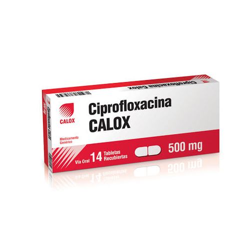 CIPROFLOXACINA CALOX 500MGX14 TABLETAS