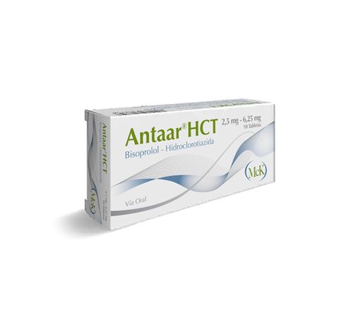 ANTAAR HCT 2.5 /6.25MG X10 TABLETAS