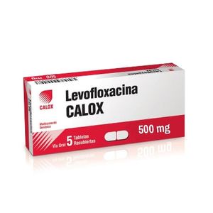 CALOX LEVOFLOXACINA  500 MG X5 TABLETAS