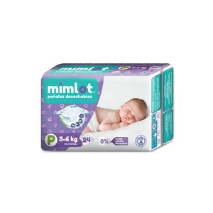 MIMLOT PAÑAL DE BEBE TALLA P X24