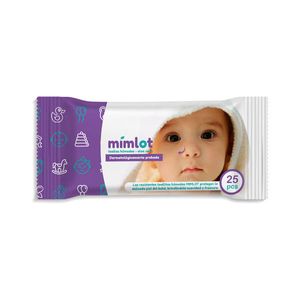 MIMLOT TOALLA HÚMEDA PARA BEBE CREMA X25