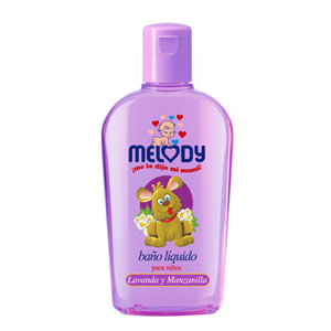 MELODY BAÑO LÍQUIDO LAVANDA Y MANZANILLA 200CC