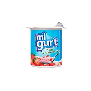 MIGURT YOGURT BATIDO CON  TROZOS DE FRESA 125 GR