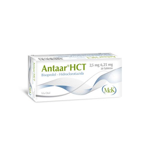 ANTAAR HCT 2.5/6.25MG X30 TABLETAS