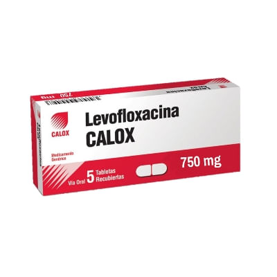 LEVOFLOXACINA CALOX 750MG X 5TABLETAS