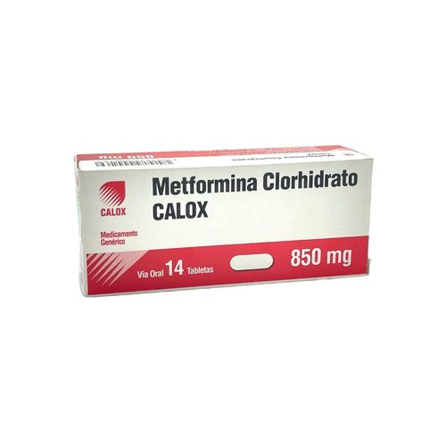 METFORMINA CALOX 850MG X14 TABLETAS