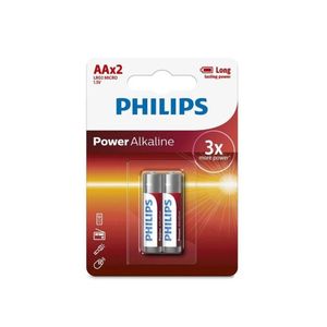 PHILIPS POWER ALCALINA PILAS AA X2