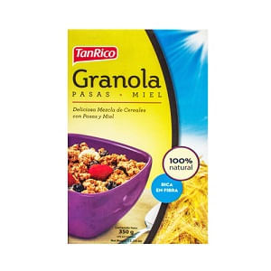 TAN RICO GRANOLA PASAS MIEL 350G