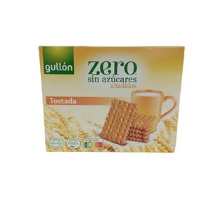 GULLON GALLETA TOSTADA  ZERO SIN AZUCAR 400 GR