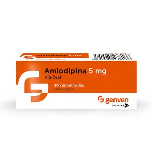 AMLODIPINA 5 MG X30 COMPRIMIDOS GENVEN