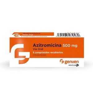 AZITROMICINA  500 MG X5 COMPRIMIDOS GENVEN